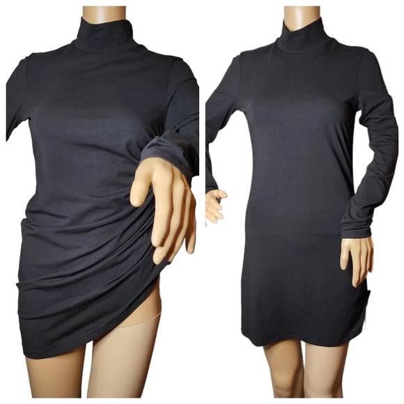 NWT Theory Ruched Mockneck T. - Picture 1 of 16